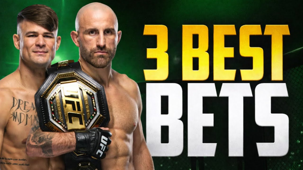 3 CANT MISS PICKS For UFC 325 Volk vs Lopes