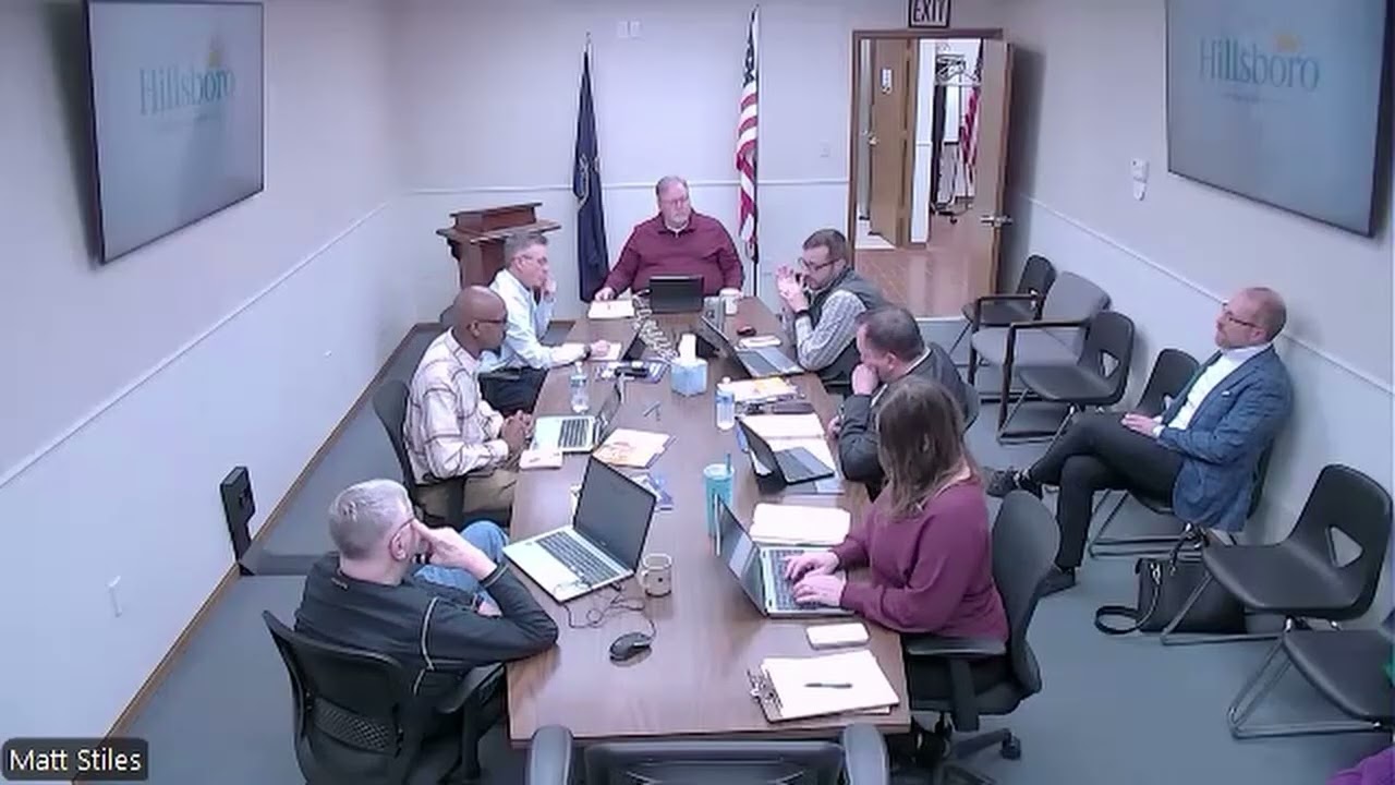 City of Hillsboro KS Regular Meeting 01-06-26