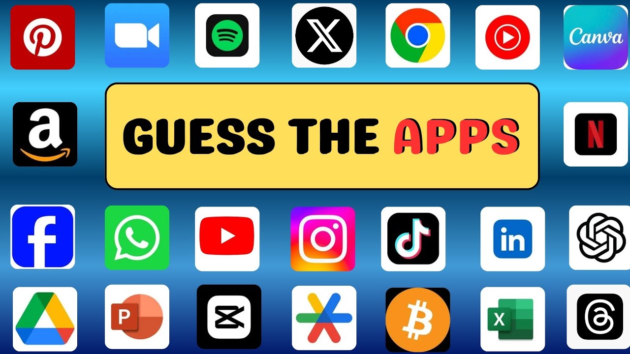 Guess the App by Logo – Giza App Challenge! (Easy to Hard) 
