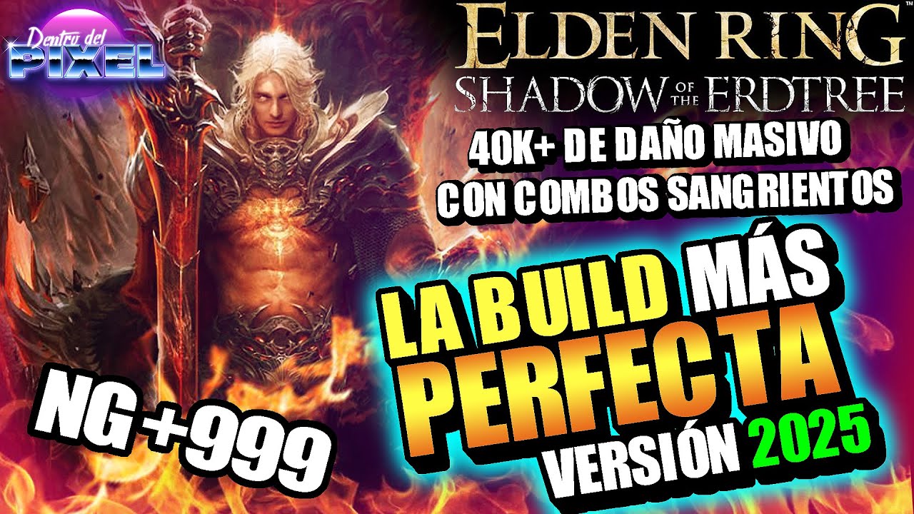 ELDEN RING LA BUILD más PERFECTA VERSIÓN 2025 daño SANGRADO DIOS | Guía ARCANO NAGINATA CRUSIFORME