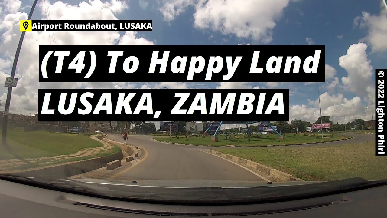 Lusaka, Zambia | Airport Roundabout  → Great East Road → Happy Land Amusement Park | December 2022