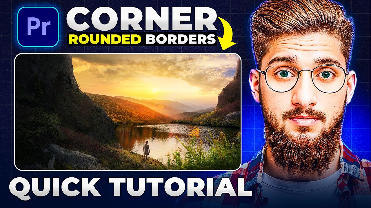 How To Make Corner Round Borders in Adobe Premiere Pro - Quick Tutorial