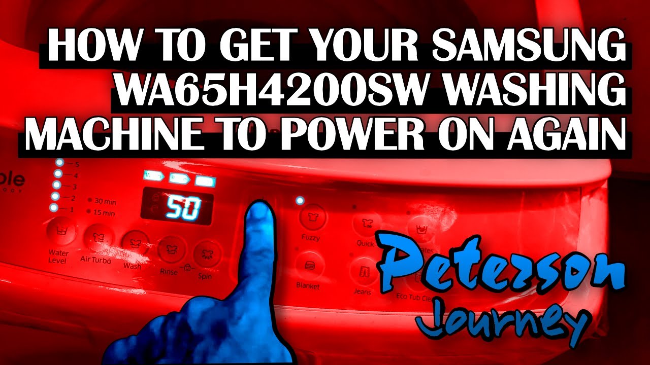 Samsung Washer No Power - Repair Or Swap Power Supply