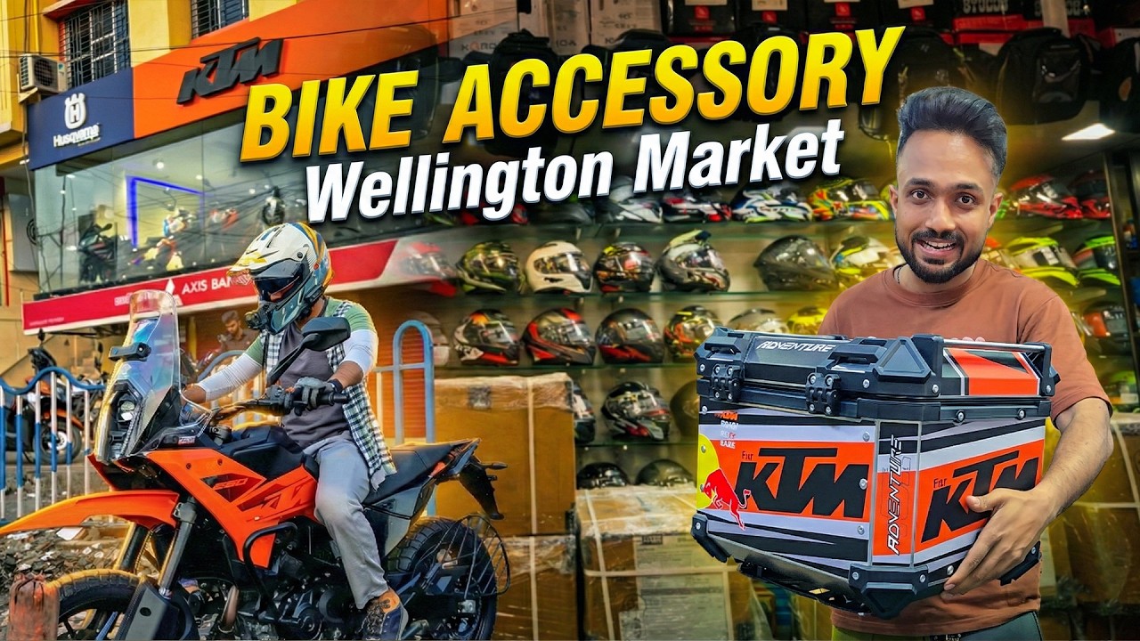 Accessories for KTM 250 / 390 Adventure 😍 | Crash Guard Fog Light | Wellington Bike Market Kolkata