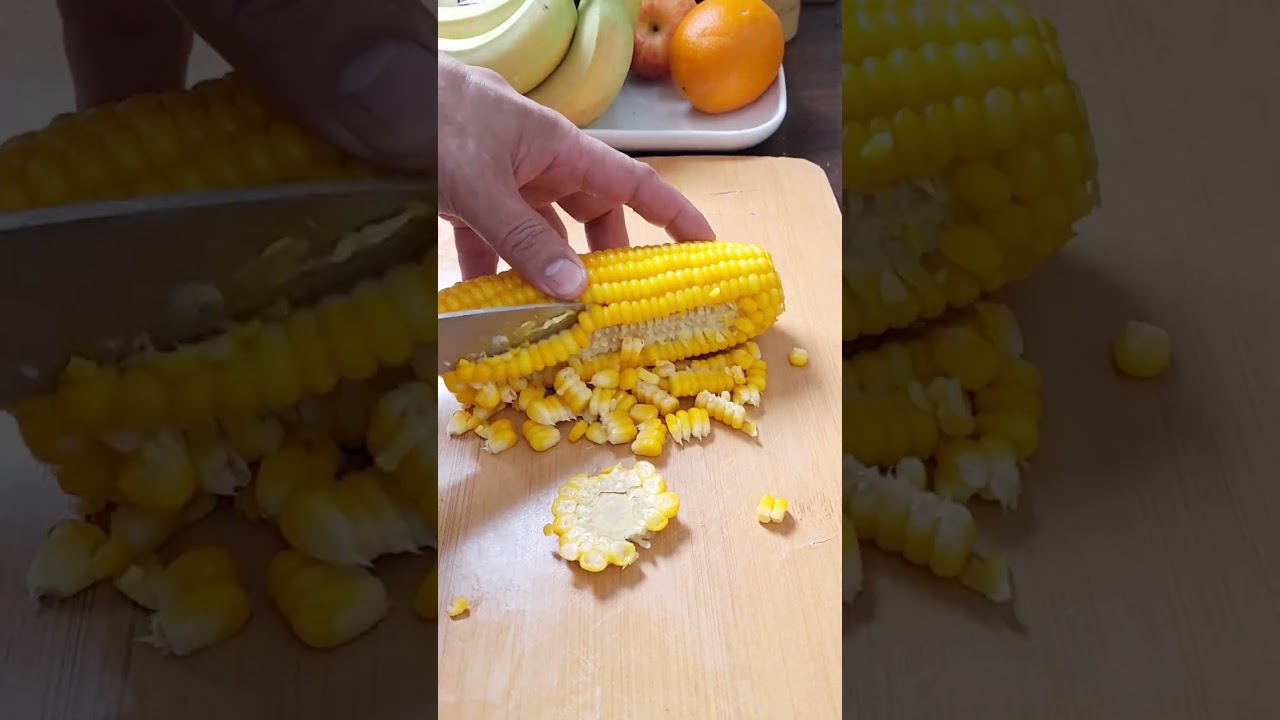 How to Remove Corn Seeds #food #corn