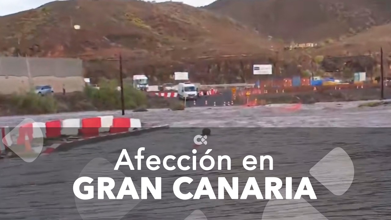 Gran Canaria ha vivido una noche complicada debido a los efectos de la borrasca Therese