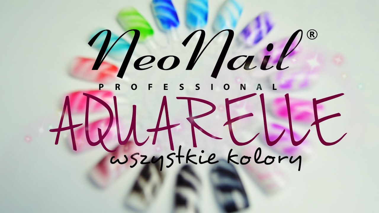 NeoNail Aquarelle cała kolekcja ♥ 18 kolorów - swatche 💅 | Sharm Effect