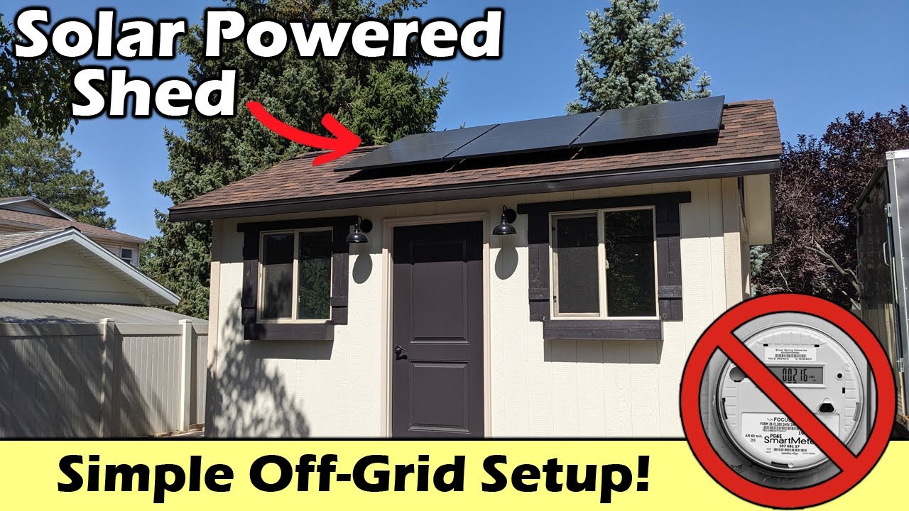 We Built A Solar Powered Workshop! No Grid Connection Needed!    -   Powered by LiTime!