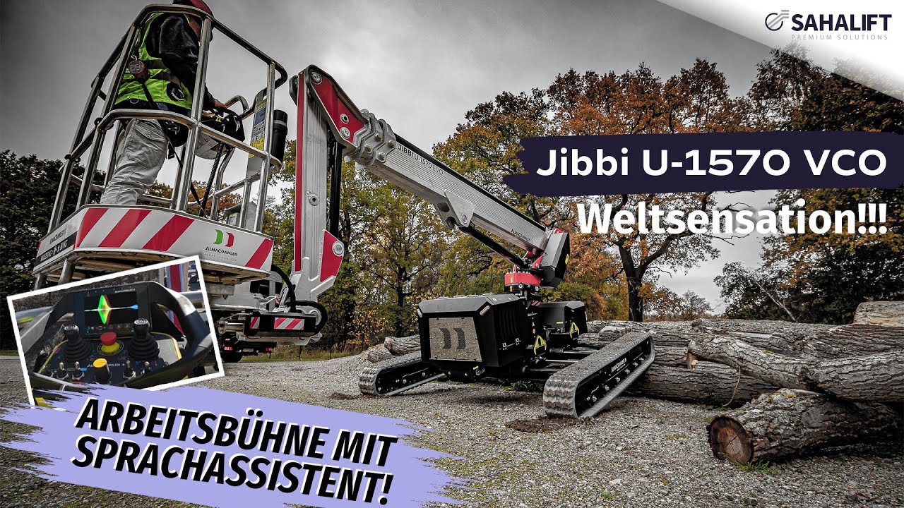 Weltsensation! Die Jibbi U-1570 VCO - Eine Arbeitsbühne mit Sprachassistent!