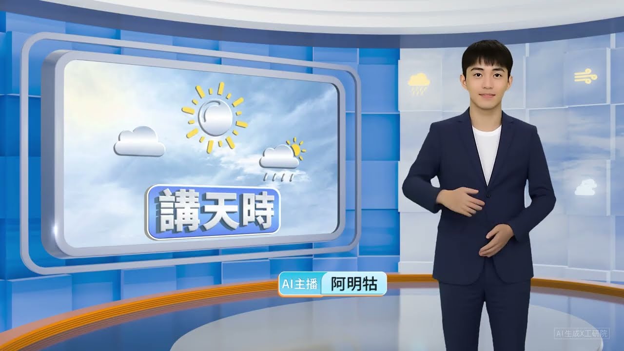 AI手語講天時｜水氣稍增迎風面局部雨 其他多雲到晴【客家新聞20260116】