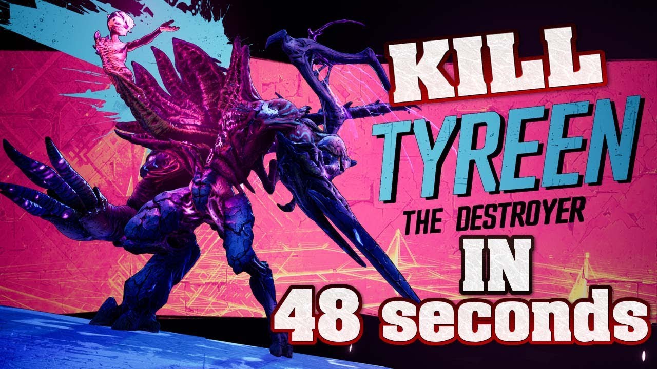 BORDERLANDS 3 - TYREEN THE DESTROYER SOLO SPEED RUN (WORLD RECORD 48 SECONDS) - FINAL BOSS MAYHEM 3