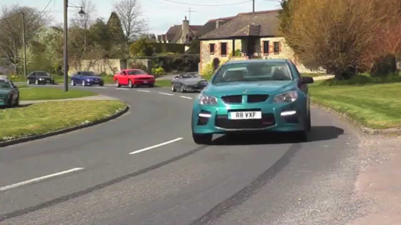 V8UK Full Power Launch 2015 Convoy Drive By