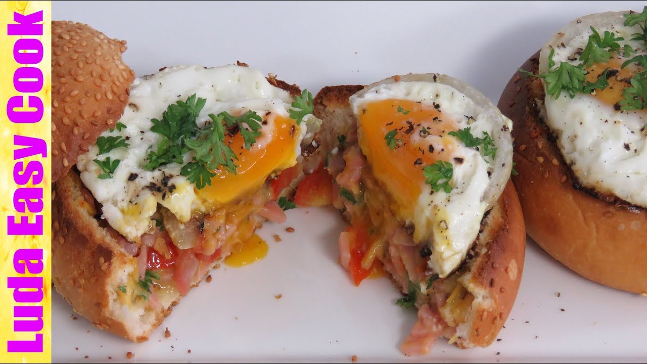 ЗАВТРАК ЗА 10 МИНУТ ЯЙЦО В БУЛОЧКЕ С ВЕТЧИНОЙ И СЫРОМ | 10 MIN BREAKFAST IDEAS Eggs in Bread Bowls