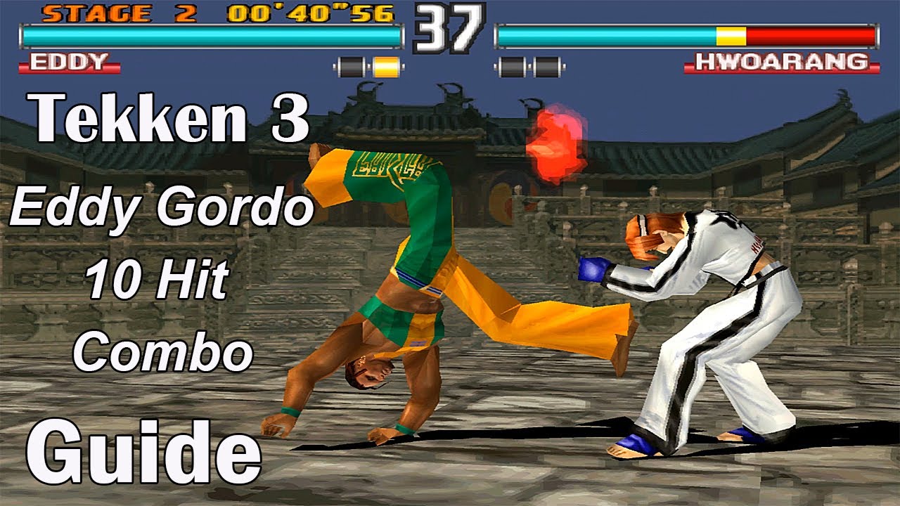 Tekken 3 - Эдди Гордо: руководство по комбо из 10 ударов 4K 60FPS