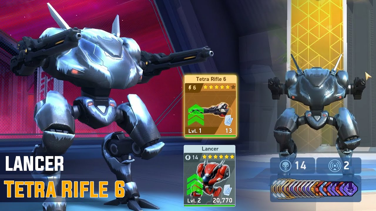 Lancer Tetra Rifle 6: Chỉ cần bạn th&iacute;ch😏 - Mech Arena
