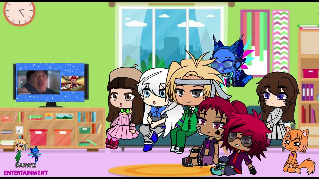 Jarvis and The Company react to Nintendo Memes 5 (Gacha Club)