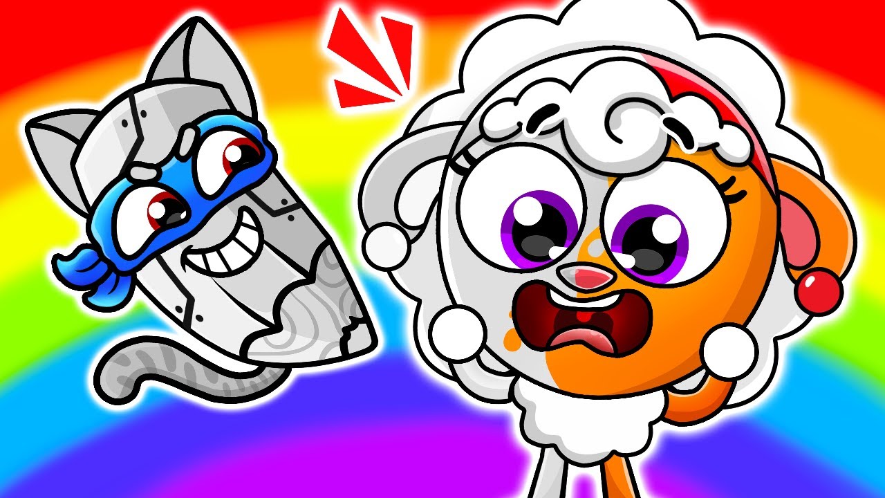 The Naughty Gray Crayon Song 😱🌈 Rainbow Crayon Song 😭 Kids Songs by Lamba Lamby