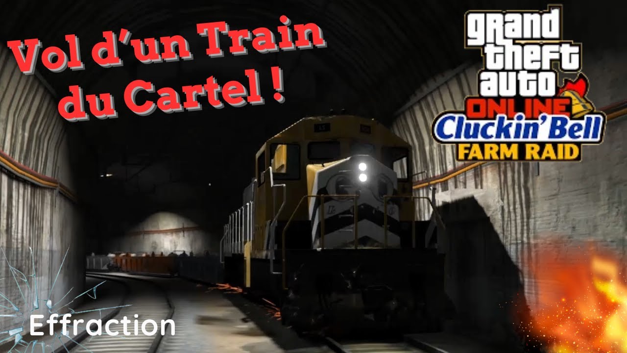 Je VOLE le TRAIN dans la BASE d'un CARTEL (Vincent) | GTA 5