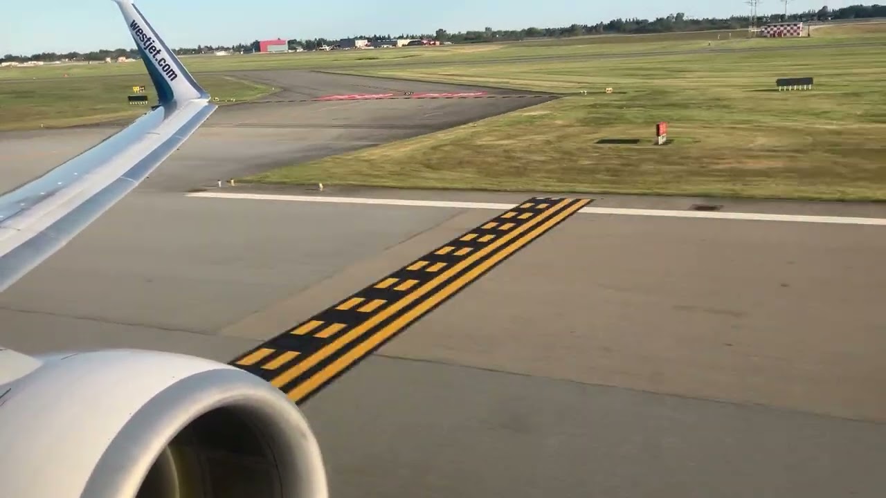 WestJet 737-800 takeoff from Vancouver