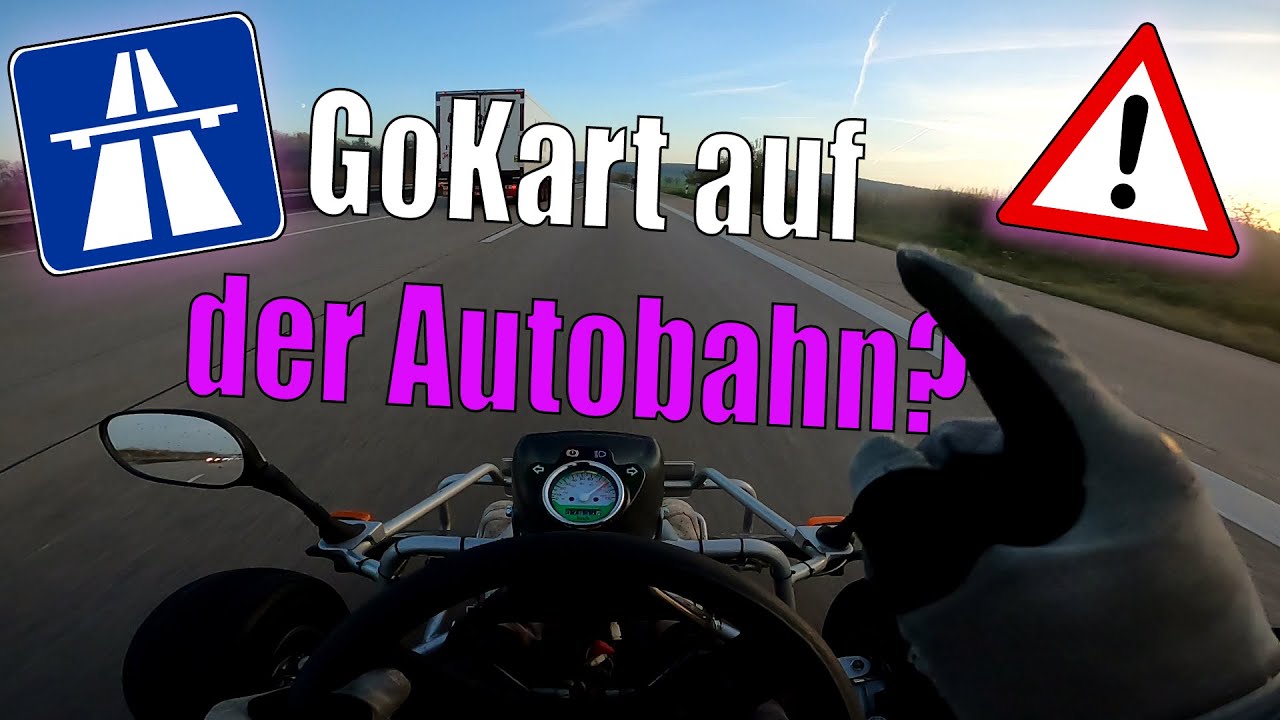 Mit dem GoKart auf der AUTOBAHN? Dumme Idee? | Gokart mit Straßenzulassung | Motovlog | Jac