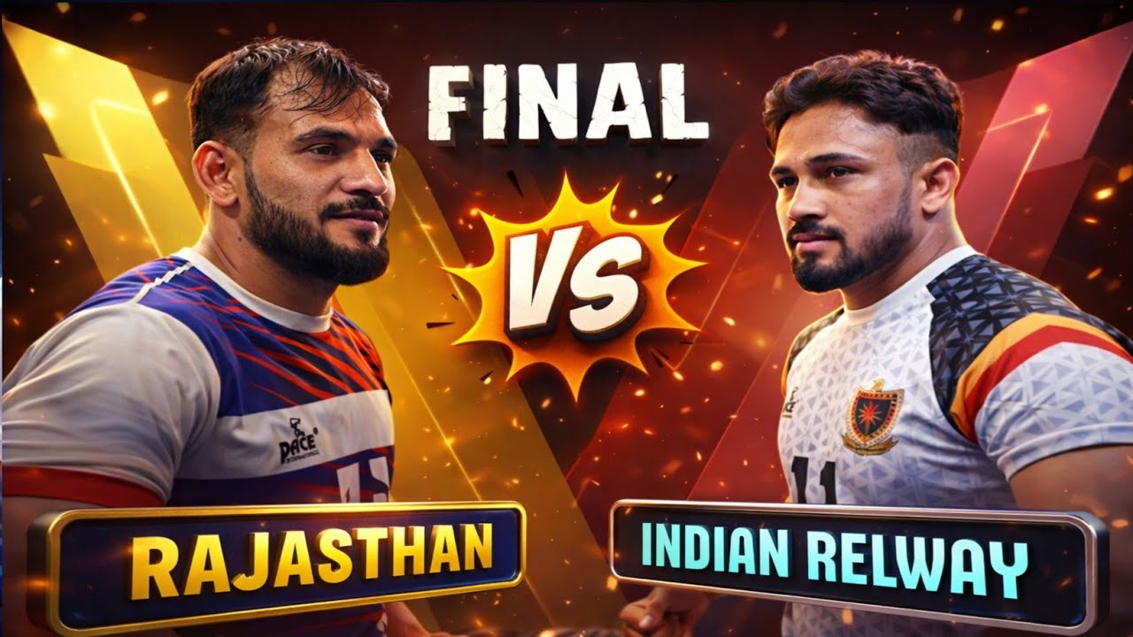 Kabaddi Federation Cup Final Match 2025 || Indian Railway vs Rajasthan Men's Final Match
