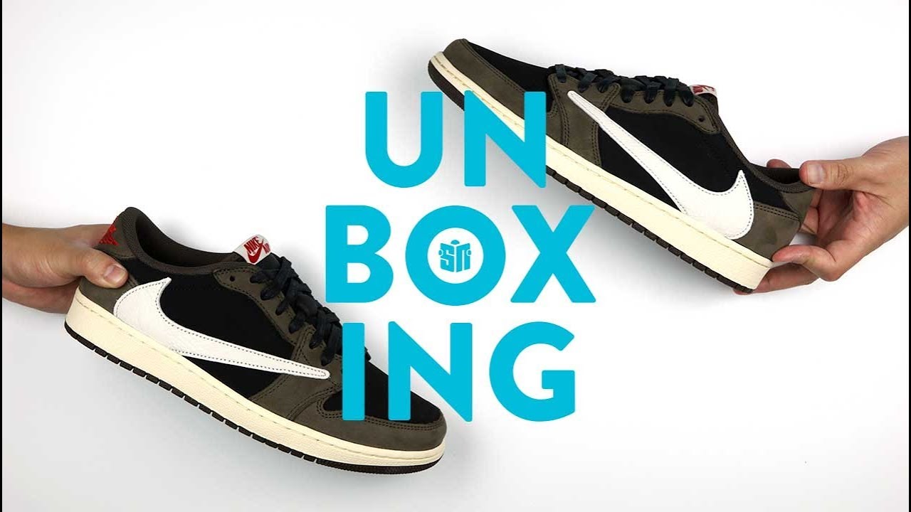 Travis Scott Jordan 1 Low Unboxing