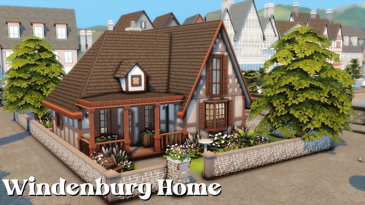 I made a One Bedroom House in Windenburg in The Sims 4