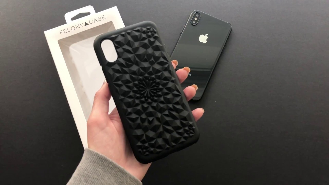 FELONY CASE // Matte Black Kaleidoscope Case for iPhone X