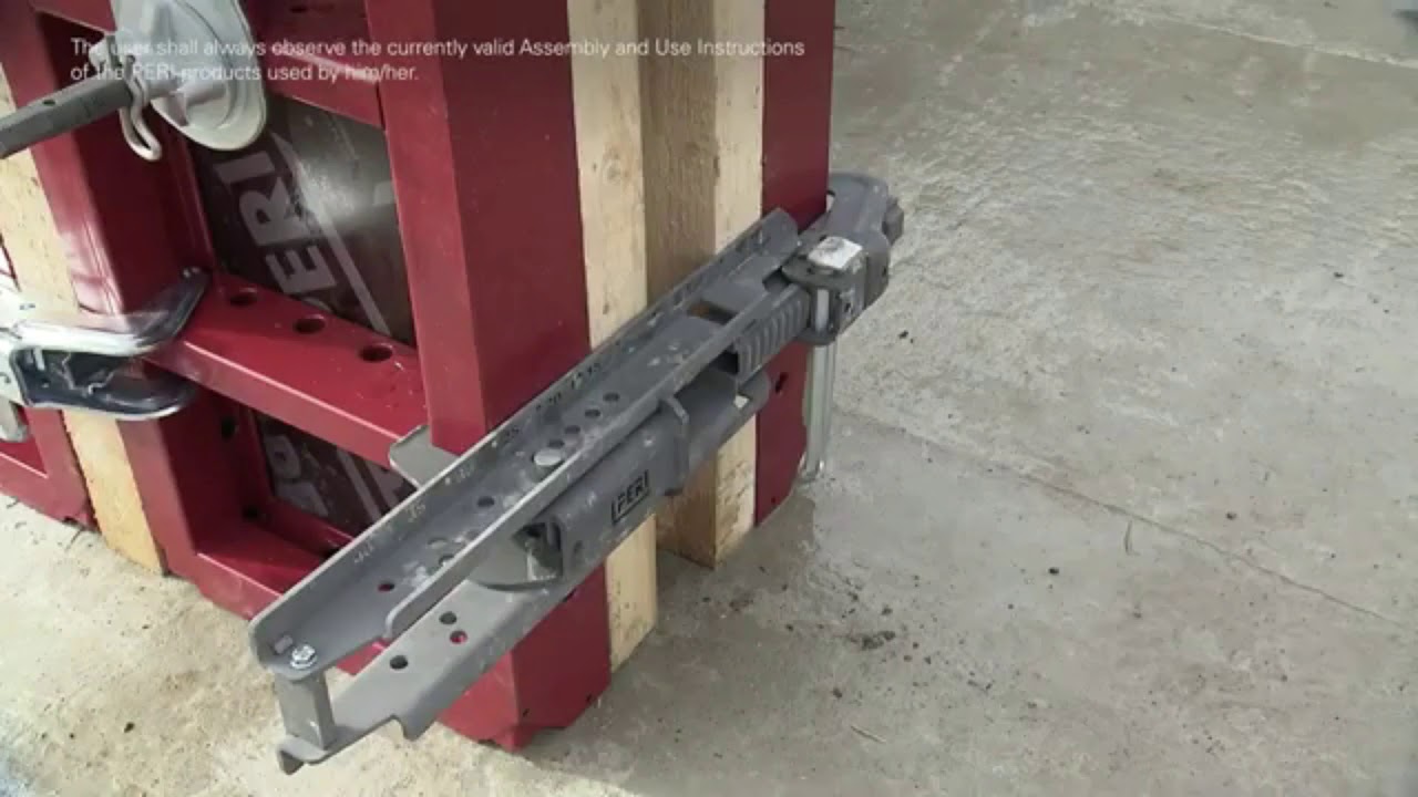 PERI COMPANY TRIO MOLD ASSEMBLY EXPLANATION (Cross section from english supervisor expression)