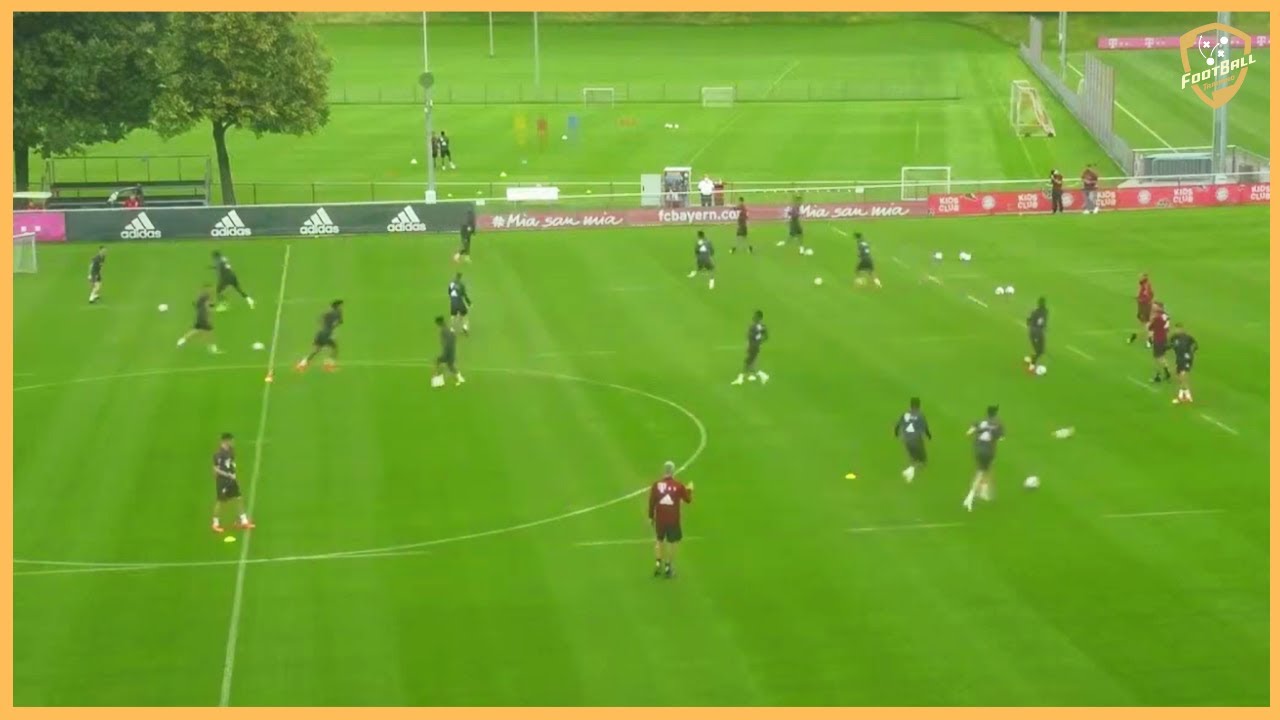 Bayern Munich - Great Passing Drill - 3 Variations