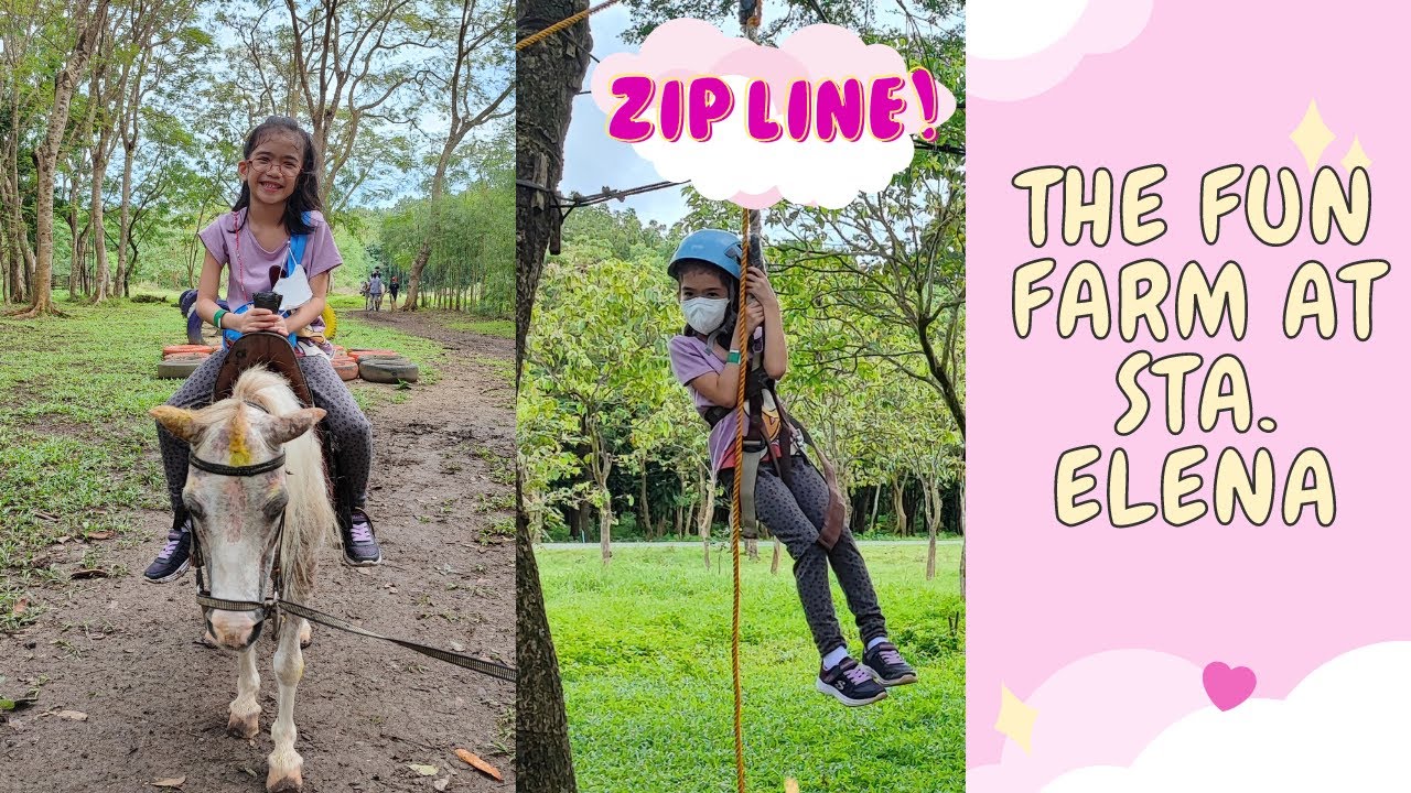 The Fun Farm at Sta. Elena | I tried the zip line! | Zayne's Learning and Gaming Club