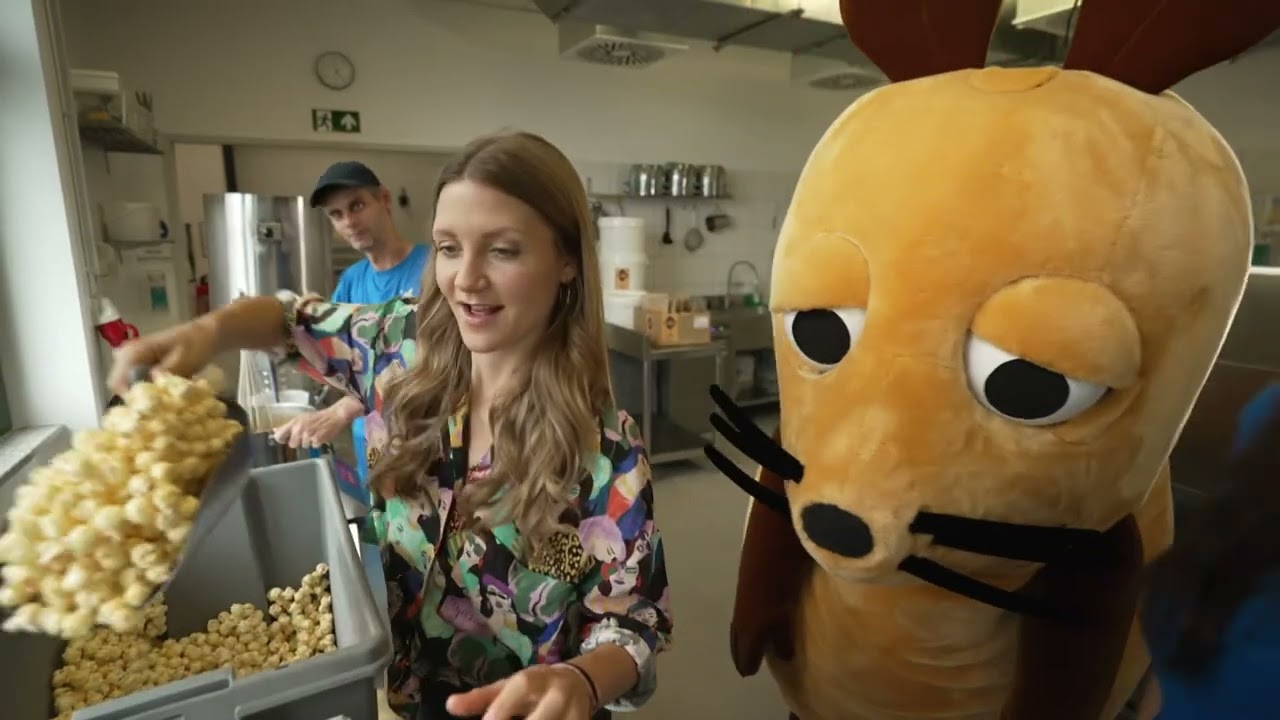 @diemaus backt Popcorn🍿 - Die Sendung mit der Maus besucht unsere Knalle Popkornditorei