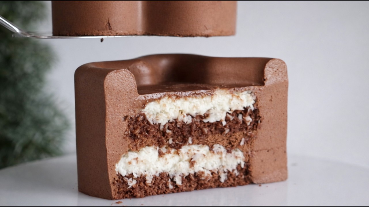 BOUNTY Mousse Bento Cake | COCONUT Bar Flavor | Mousse Bento Cake