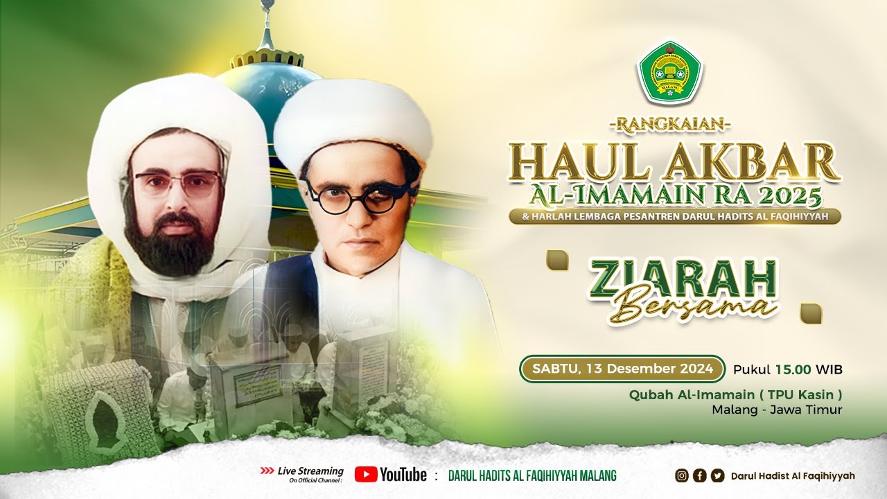 ZIARAH BERSAMA DI QUBAH AL IMAMAEN R.A || TPU KASIN MALANG