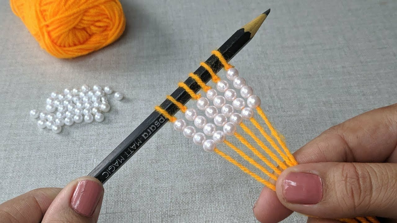 New Hand Embroidery Flower design idea. Amazing Hand Embroidery Flower design trick