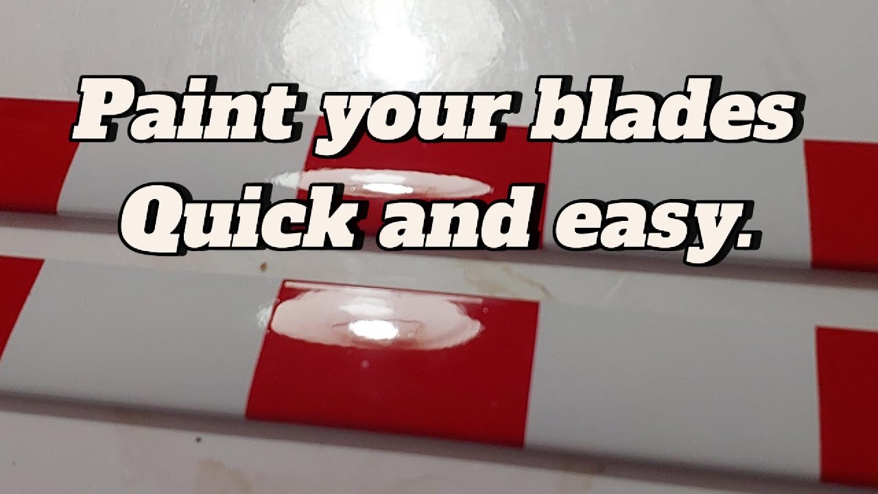 Painting RC Helicopter Blades. Quick and easy