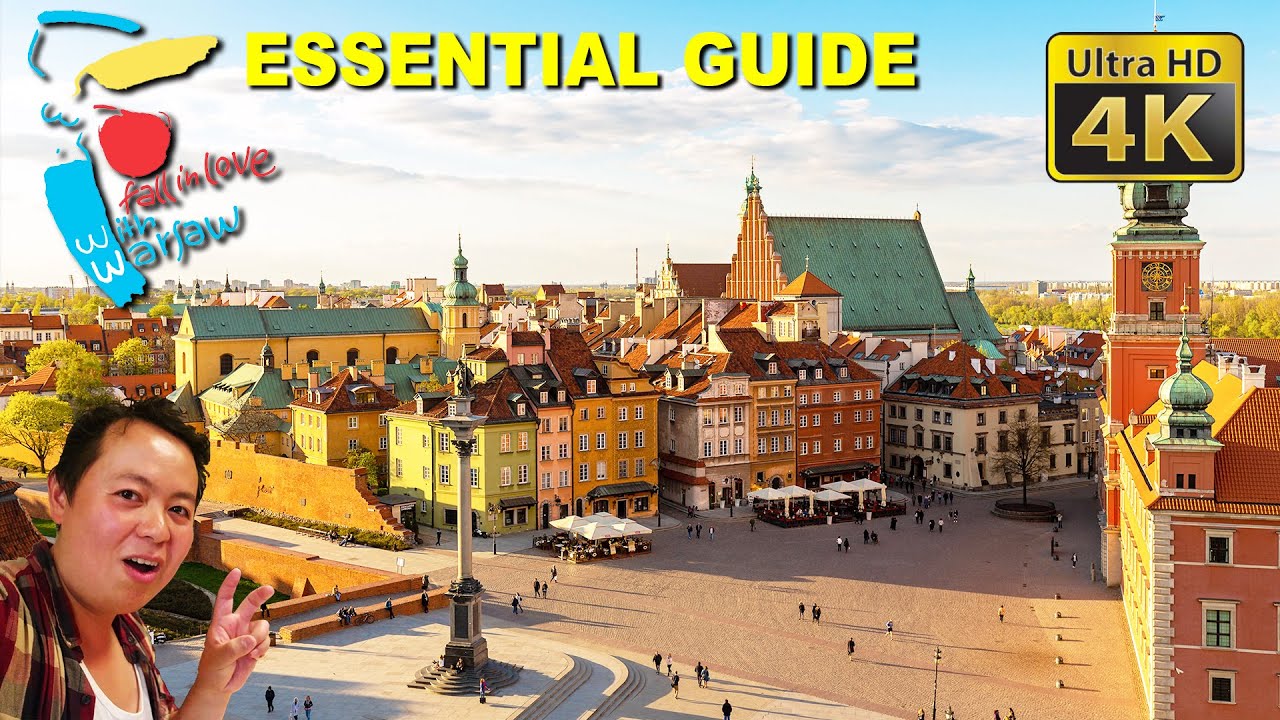 Best of Warsaw (4K) Full Experience - Airport Bus, Old Town, Presidential Palace, Carmelite Church