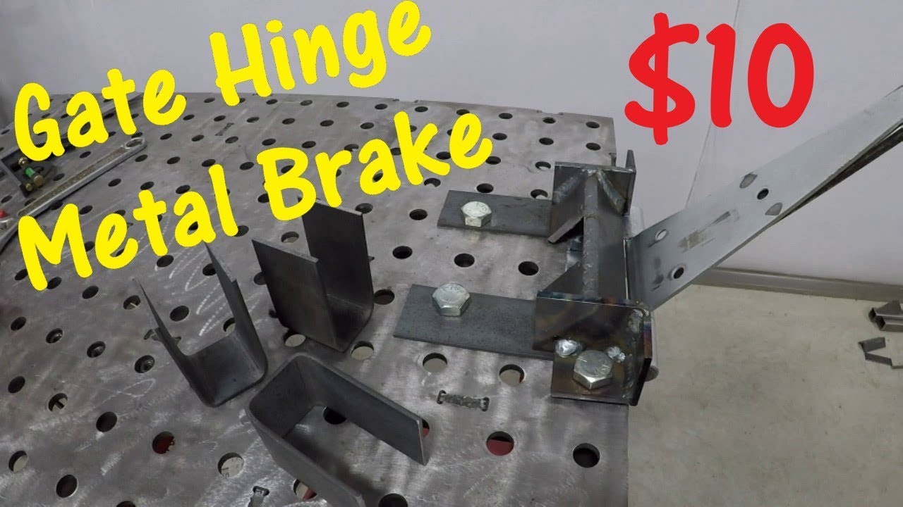 DIY $10 GATE HINGE Metal Bending Brake -- BEND METAL!!