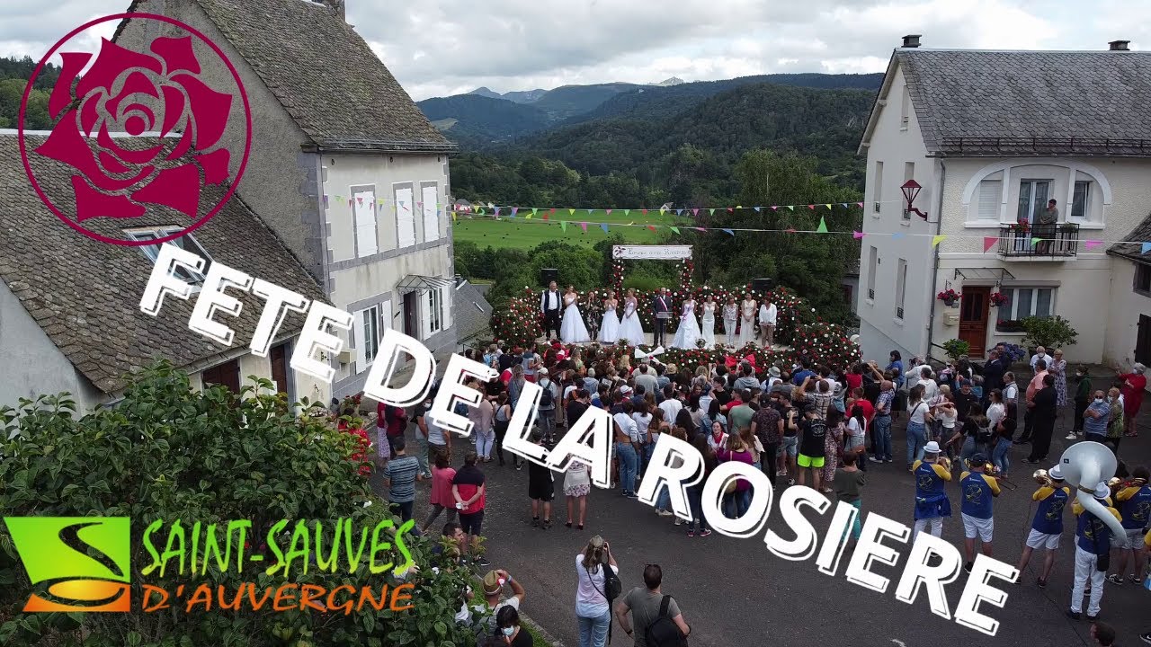Les rosières et dauphines 2020 et 2021 de St Sauves avec un comité des jeunes, tout feu, tout flamme