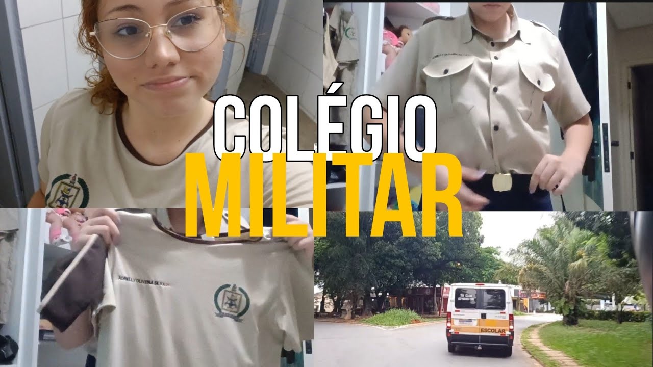 meu primeiro dia de aula. Colégio Militar