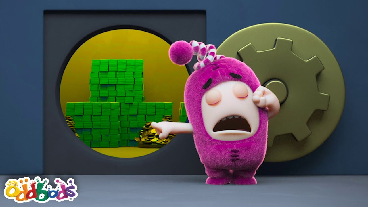 The BIG BANK ROBBERY | Oddbods 👹 | Action Cartoons For Kids