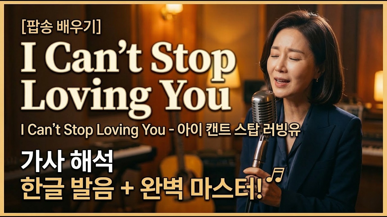 I Can't Stop Loving You 팝송 배우기, 아이 캔트 스탑 러빙유  가사 해석, 한글 발음, 올드팝 클래식 세월이 흘러도 변치 않는 명곡 #팝송배우기 #올드팝