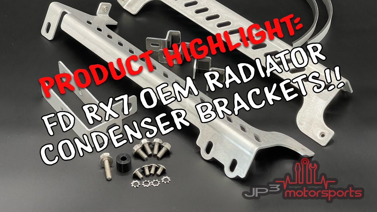 Product Highlight: JP3 MOTORSPORTS FD RX7 OEM RADIATOR CONDENSER BRACKETS