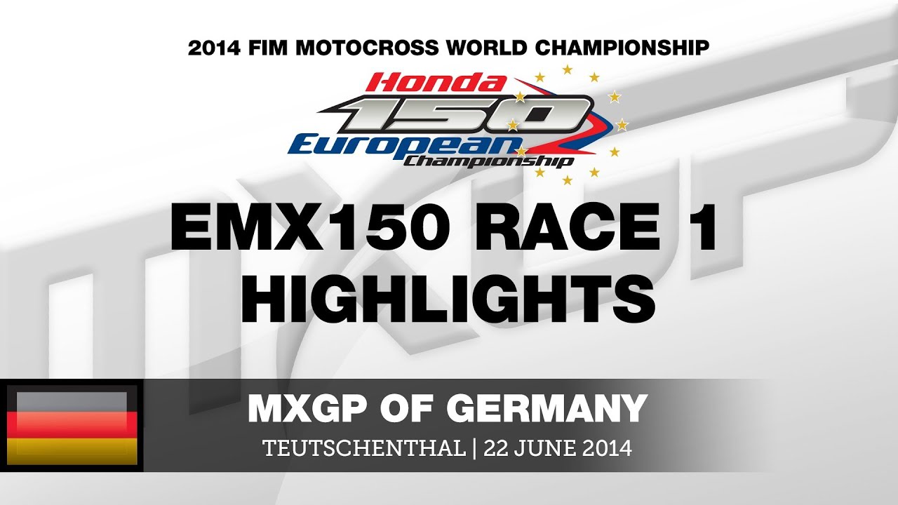 EMX150 of Germany 2014 Race 1 Highlights - Motocross