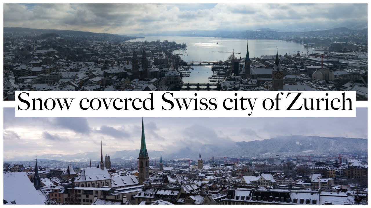 Zürich city sightseeing on a winter day.
