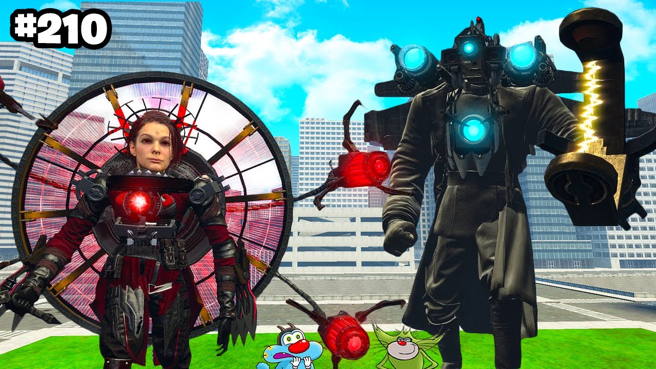 Dutch Astro Titan vs Infecte Cameraman Skibidi Toilet Between Oggy And Jack In Garry mod
