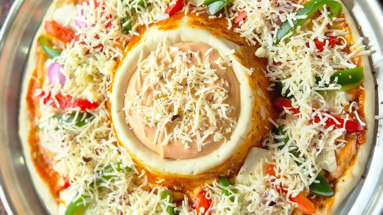 Cheese 🧀 volcano pizza 🍕 recipe #volcanopizza #dreamskitchen