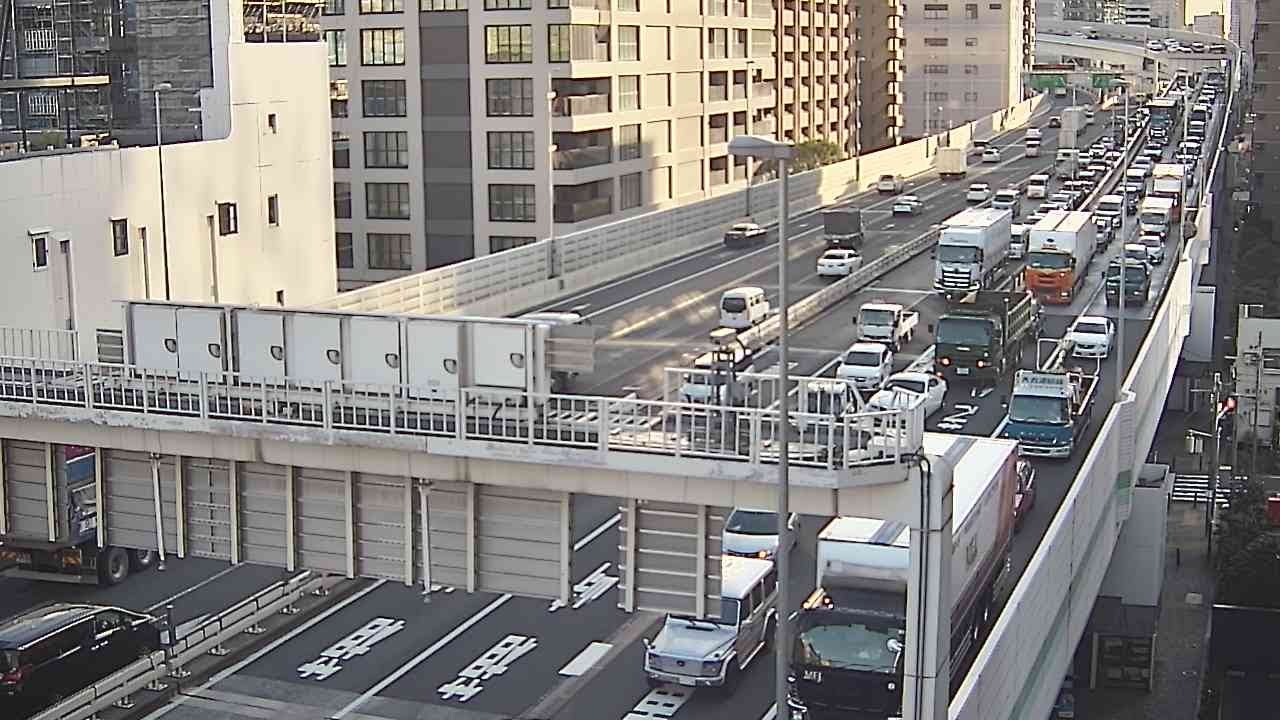 【LIVE】首都高 1号羽田線 浜崎橋JCT ライブカメラ/Tokyo highway Live Camera 2026/03/04 10:25～