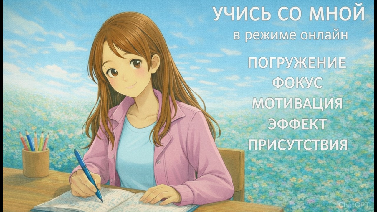 Study with Me📚Эффект Присутствия🎧 Ежедневное Обучение💪 #учисьсомной #studywithme