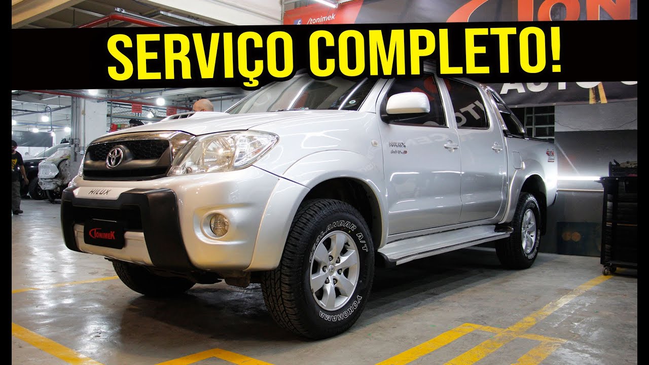 Banho de tinta + estética: Toyota Hilux